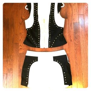 Bebe short and top set